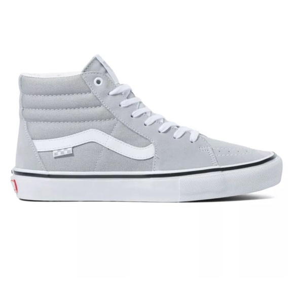 Vans Kids High-Top Sneakers - Gray and White - Picture 7 of 12